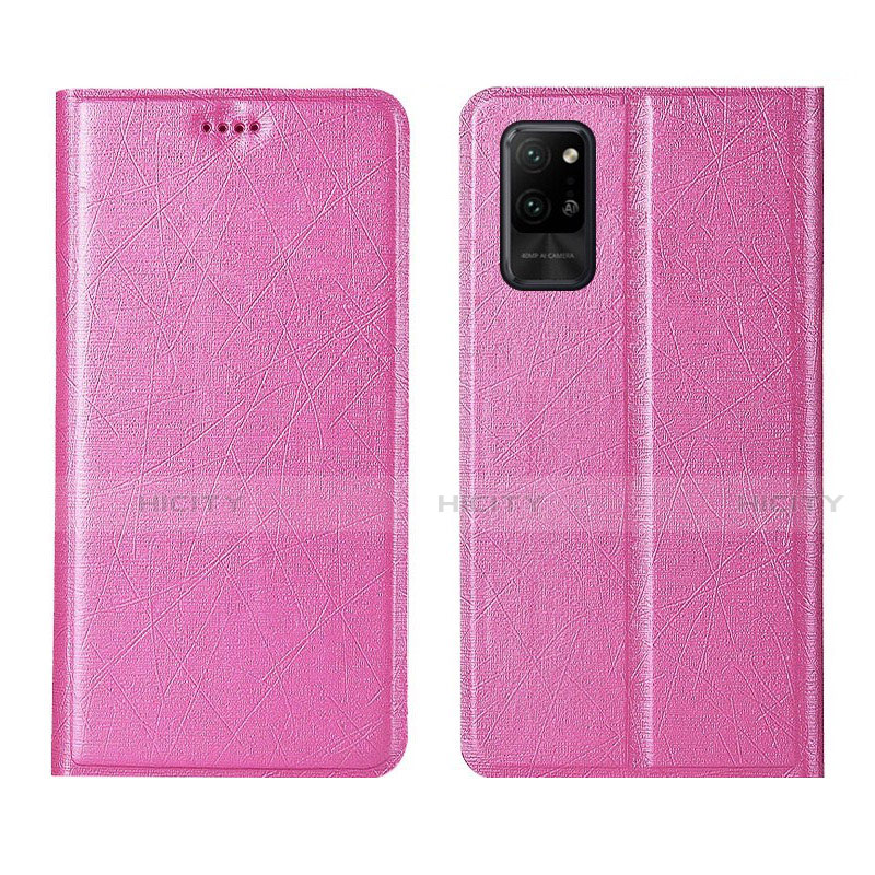 Custodia Portafoglio In Pelle Cover con Supporto L01 per Huawei Honor Play4 Pro 5G Rosa