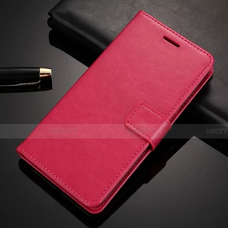 Custodia Portafoglio In Pelle Cover con Supporto L01 per Huawei Mate 30 Lite Rosa Caldo