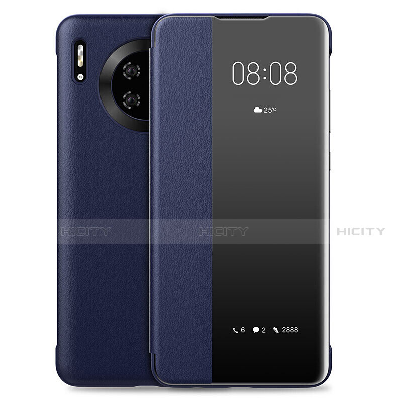 Custodia Portafoglio In Pelle Cover con Supporto L01 per Huawei Mate 30 Pro Blu