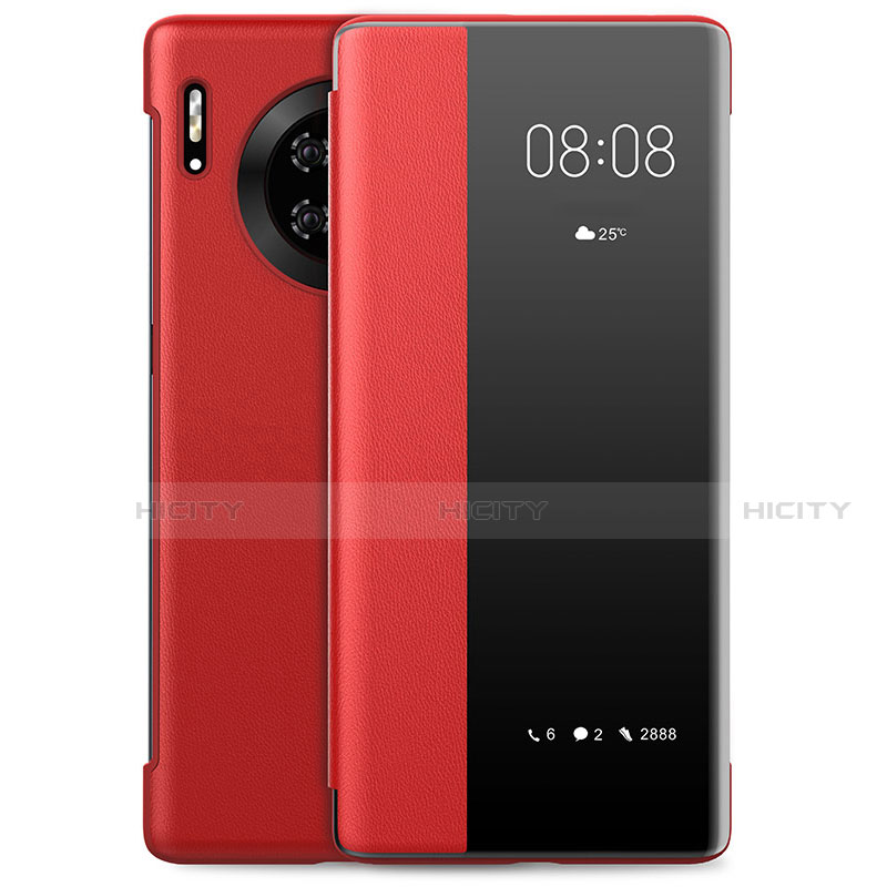 Custodia Portafoglio In Pelle Cover con Supporto L01 per Huawei Mate 30E Pro 5G Rosso