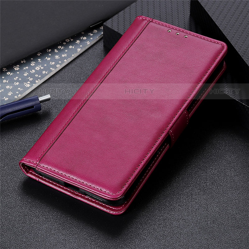 Custodia Portafoglio In Pelle Cover con Supporto L01 per Huawei Mate 40 Pro Rosso Rosa