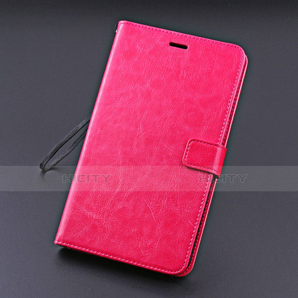 Custodia Portafoglio In Pelle Cover con Supporto L01 per Huawei MediaPad X2 Rosa Caldo