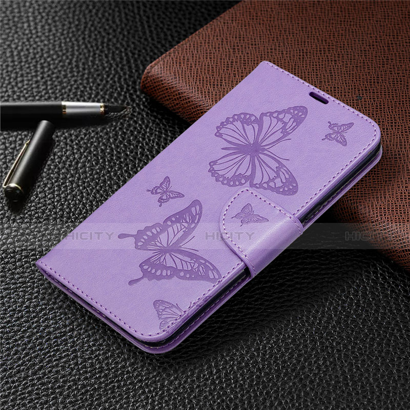 Custodia Portafoglio In Pelle Cover con Supporto L01 per LG K61 Viola