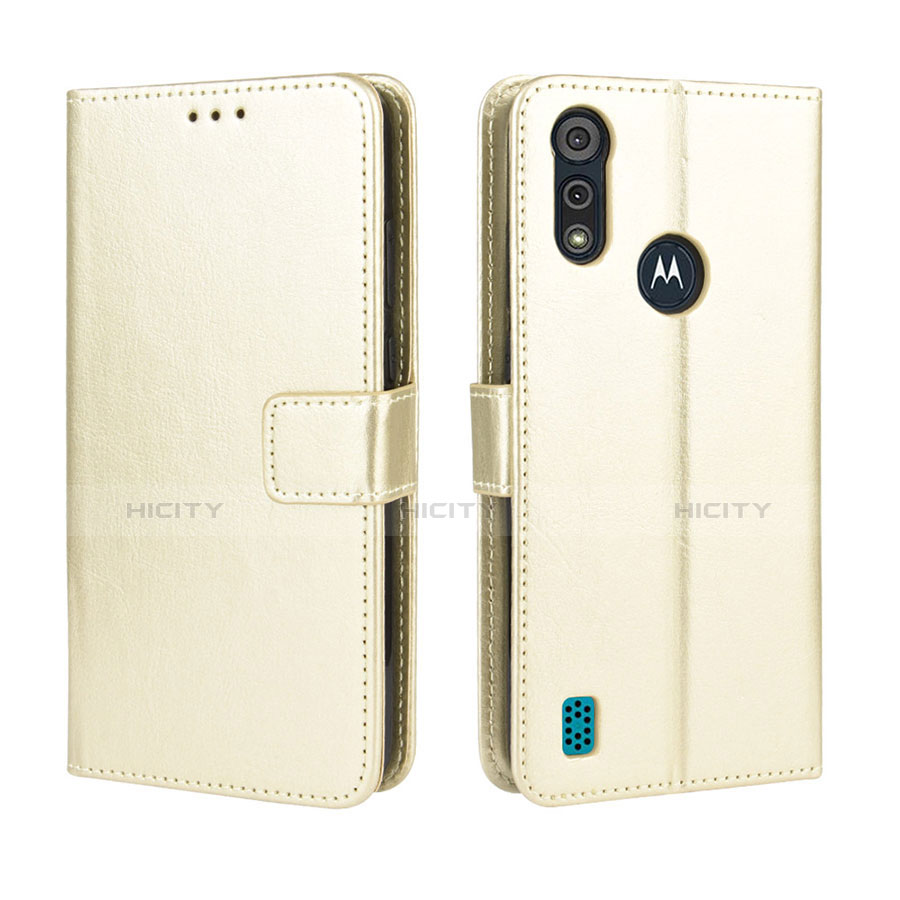 Custodia Portafoglio In Pelle Cover con Supporto L01 per Motorola Moto E6s (2020)