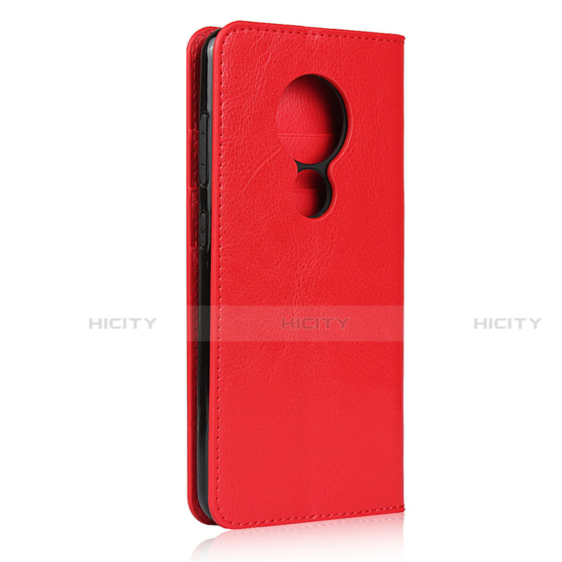 Custodia Portafoglio In Pelle Cover con Supporto L01 per Nokia 7.2 Rosso