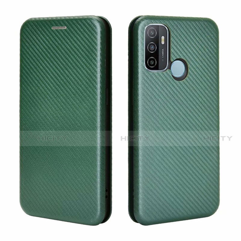 Custodia Portafoglio In Pelle Cover con Supporto L01 per Oppo A53s