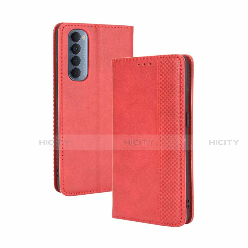 Custodia Portafoglio In Pelle Cover con Supporto L01 per Oppo Reno4 Pro 4G