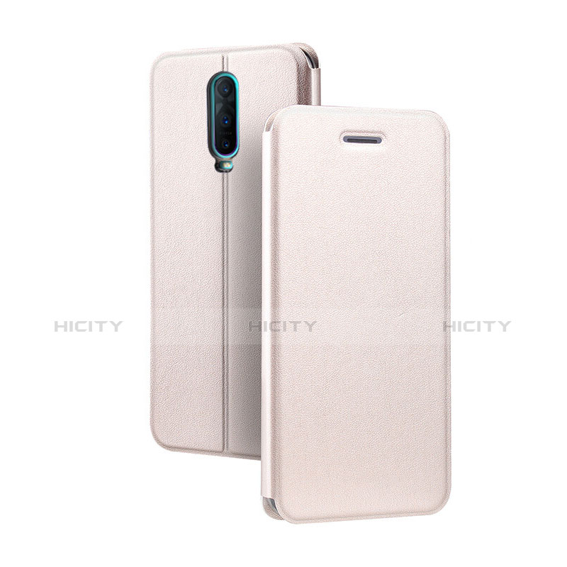 Custodia Portafoglio In Pelle Cover con Supporto L01 per Oppo RX17 Pro Oro Rosa