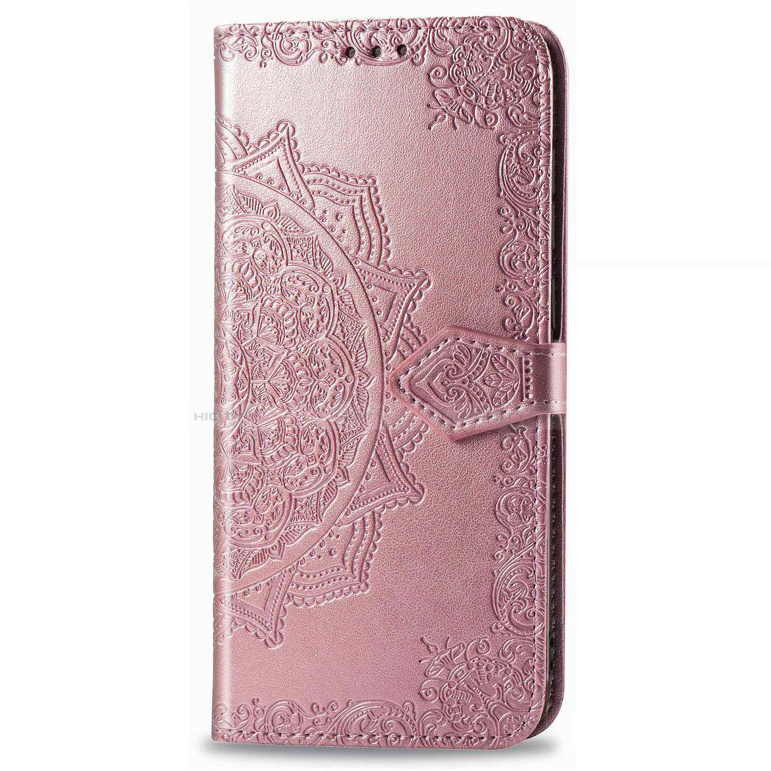 Custodia Portafoglio In Pelle Cover con Supporto L01 per Realme 6i Oro Rosa