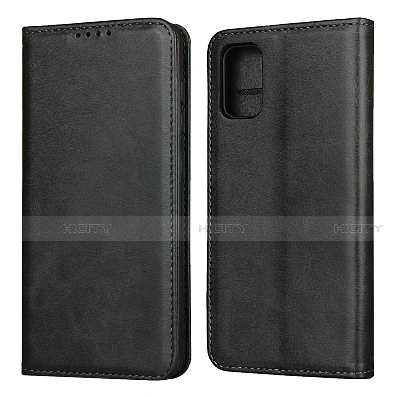 Custodia Portafoglio In Pelle Cover con Supporto L01 per Samsung Galaxy A41 Nero