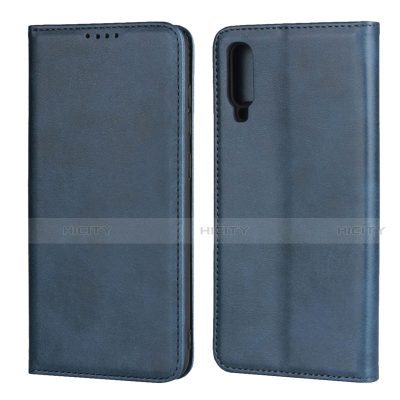 Custodia Portafoglio In Pelle Cover con Supporto L01 per Samsung Galaxy A70 Blu