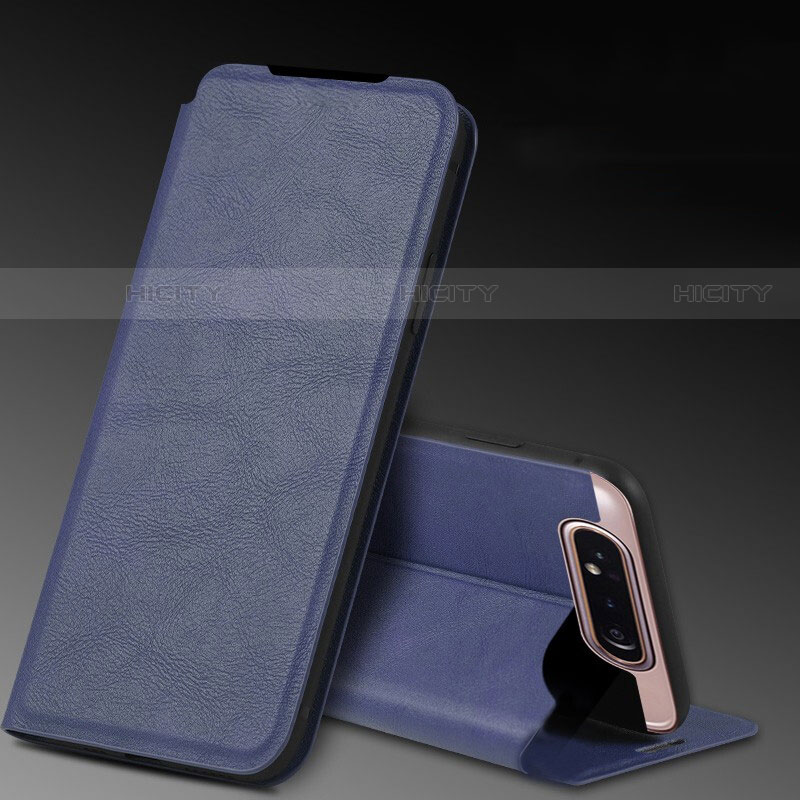Custodia Portafoglio In Pelle Cover con Supporto L01 per Samsung Galaxy A80