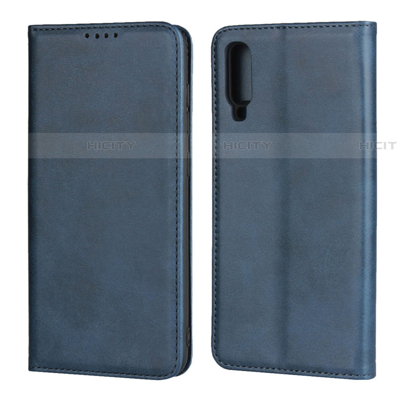 Custodia Portafoglio In Pelle Cover con Supporto L01 per Samsung Galaxy A90 5G Blu