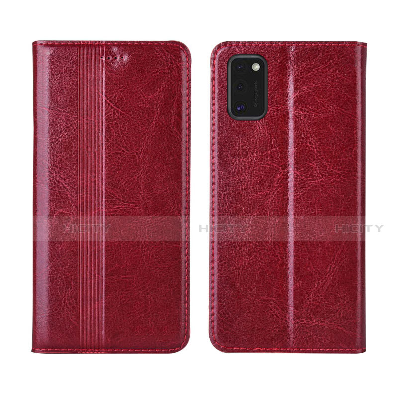 Custodia Portafoglio In Pelle Cover con Supporto L01 per Samsung Galaxy M51 Rosso Rosa