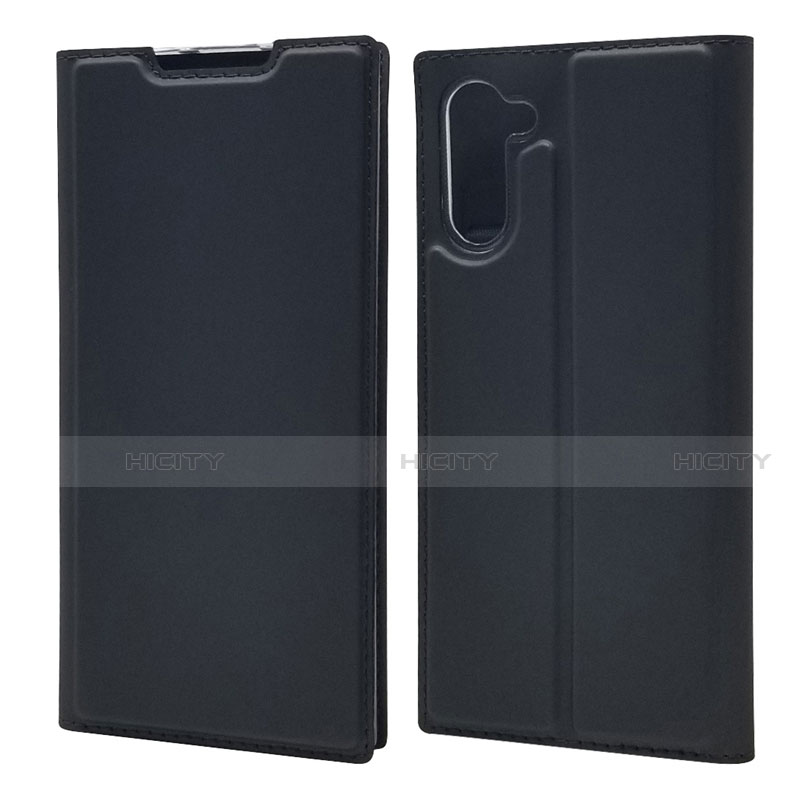 Custodia Portafoglio In Pelle Cover con Supporto L01 per Samsung Galaxy Note 10 Nero