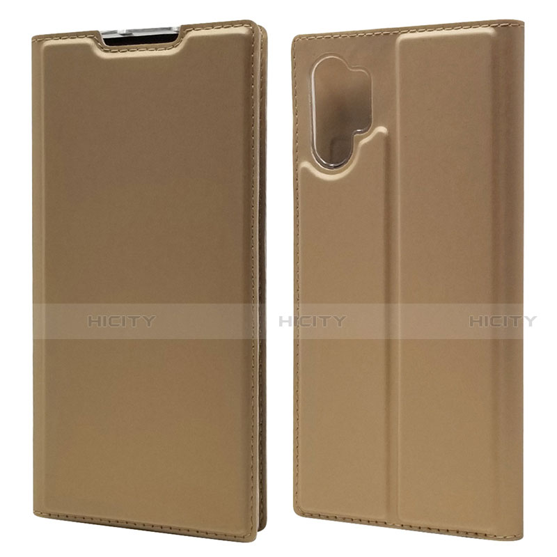 Custodia Portafoglio In Pelle Cover con Supporto L01 per Samsung Galaxy Note 10 Plus 5G Oro