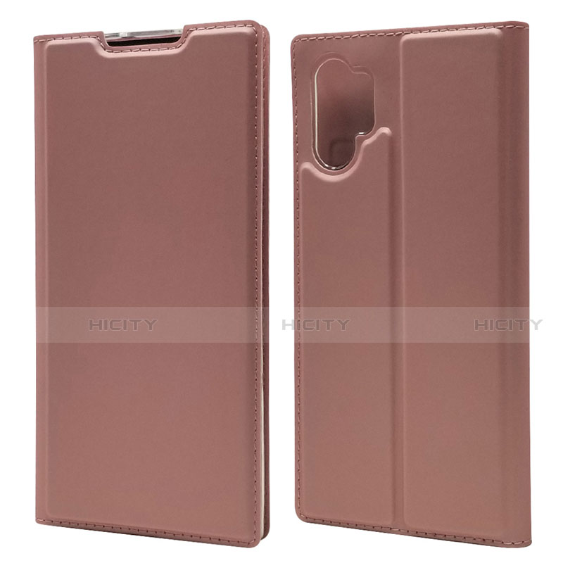 Custodia Portafoglio In Pelle Cover con Supporto L01 per Samsung Galaxy Note 10 Plus 5G Oro Rosa