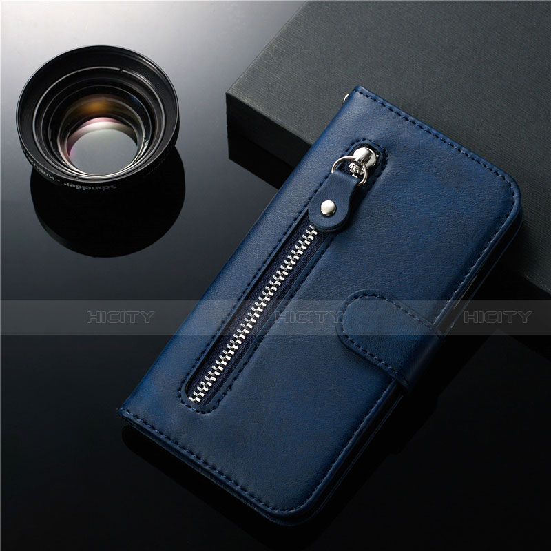 Custodia Portafoglio In Pelle Cover con Supporto L01 per Samsung Galaxy S20 5G Blu