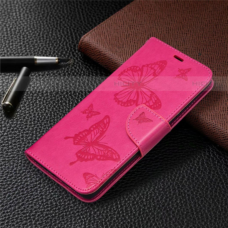 Custodia Portafoglio In Pelle Cover con Supporto L01 per Samsung Galaxy S20 FE 2022 5G Rosa Caldo