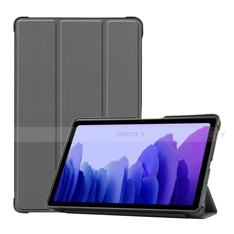 Custodia Portafoglio In Pelle Cover con Supporto L01 per Samsung Galaxy Tab A7 4G 10.4 SM-T505 Grigio