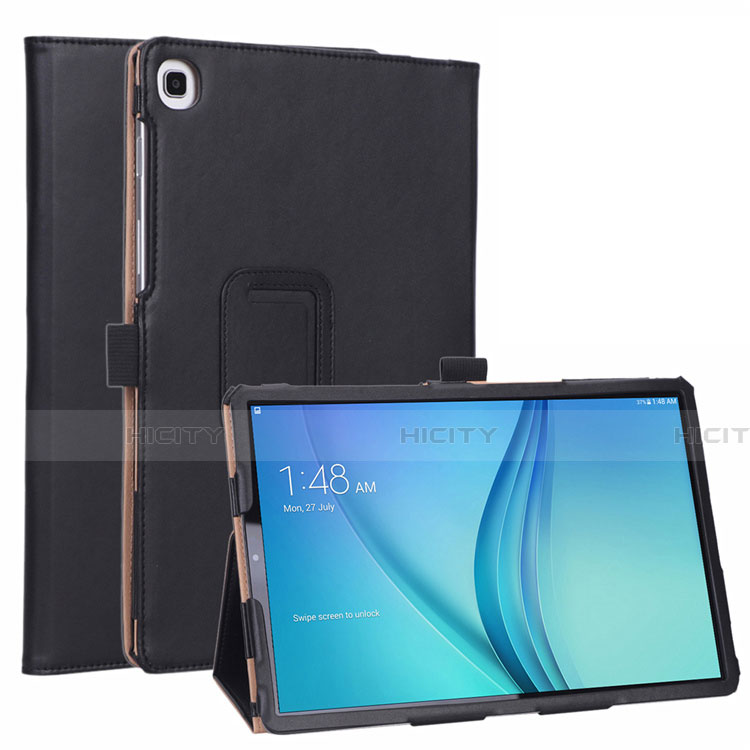 Custodia Portafoglio In Pelle Cover con Supporto L01 per Samsung Galaxy Tab S5e Wi-Fi 10.5 SM-T720 Nero
