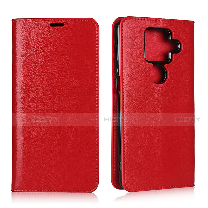 Custodia Portafoglio In Pelle Cover con Supporto L01 per Sharp AQUOS Sense4 Plus Rosso