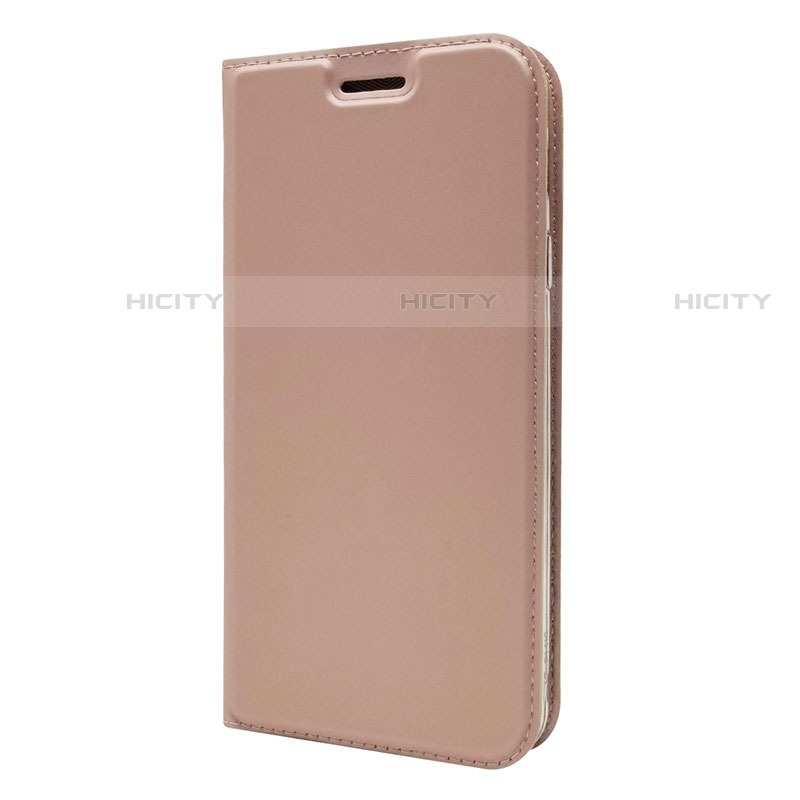 Custodia Portafoglio In Pelle Cover con Supporto L01 per Sony Xperia 10 Oro Rosa