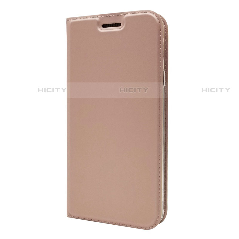 Custodia Portafoglio In Pelle Cover con Supporto L01 per Sony Xperia 10 Plus Oro Rosa