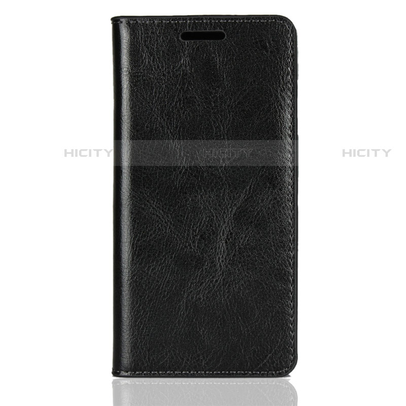 Custodia Portafoglio In Pelle Cover con Supporto L01 per Sony Xperia XZ2 Compact Nero