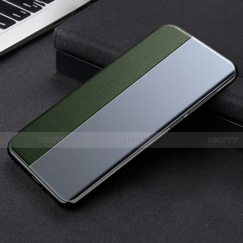 Custodia Portafoglio In Pelle Cover con Supporto L01 per Xiaomi Mi 11 5G Verde Notte