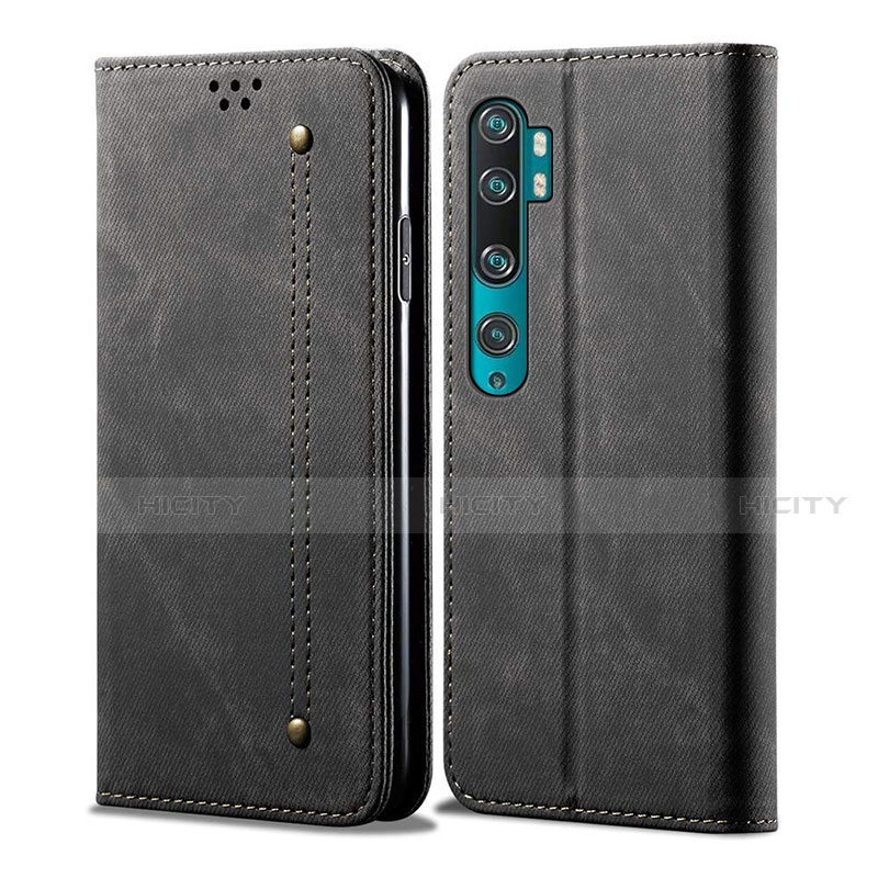 Custodia Portafoglio In Pelle Cover con Supporto L01 per Xiaomi Mi Note 10 Nero