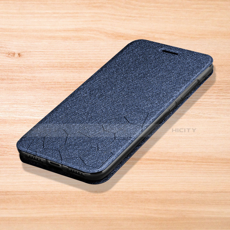 Custodia Portafoglio In Pelle Cover con Supporto L01 per Xiaomi Redmi Note 7 Blu