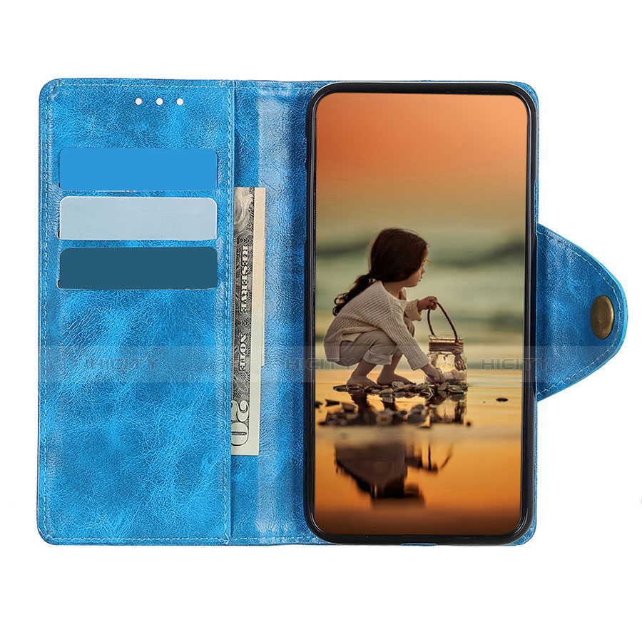 Custodia Portafoglio In Pelle Cover con Supporto L01 per Xiaomi Redmi Note 9 Pro