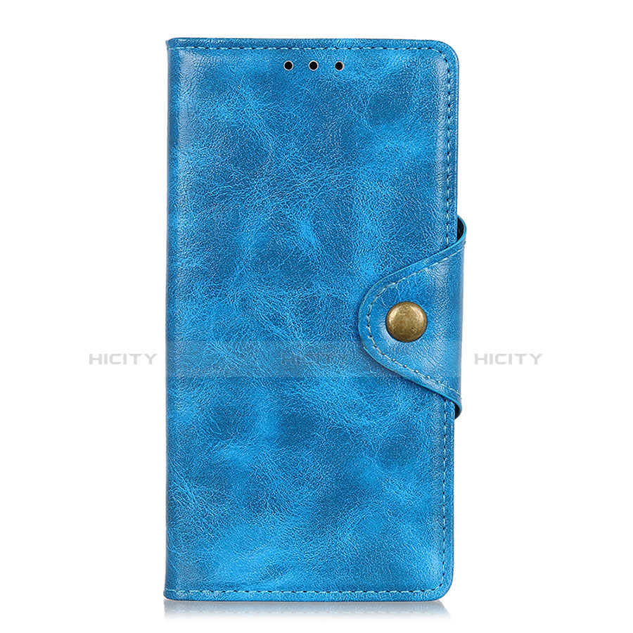 Custodia Portafoglio In Pelle Cover con Supporto L01 per Xiaomi Redmi Note 9 Pro Cielo Blu