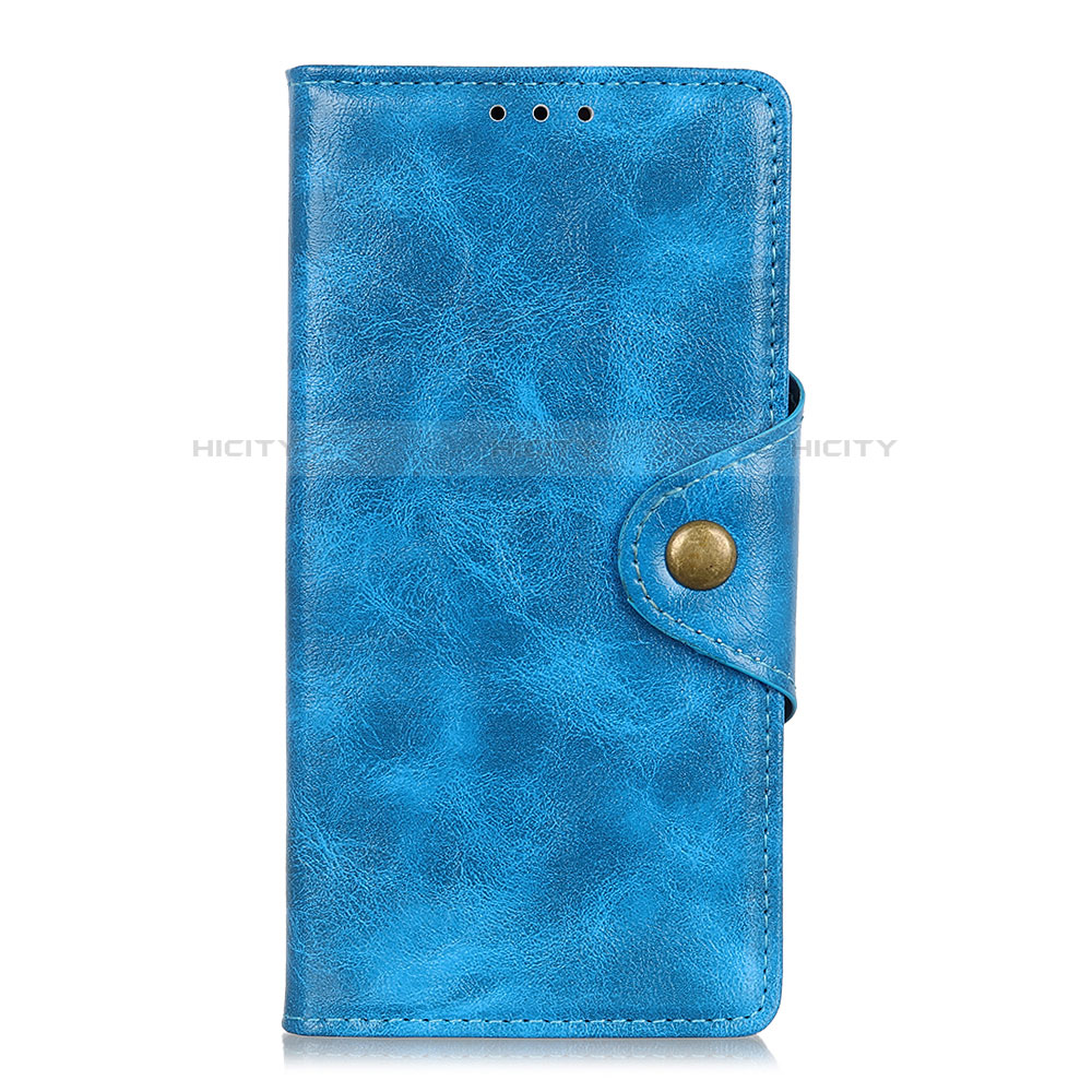 Custodia Portafoglio In Pelle Cover con Supporto L01 per Xiaomi Redmi Note 9S Cielo Blu