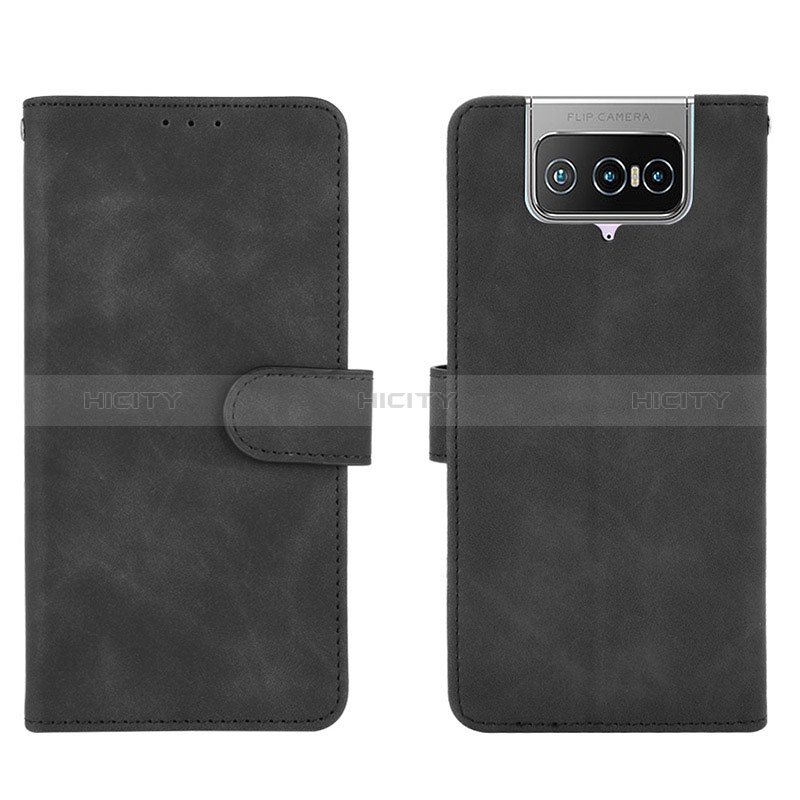 Custodia Portafoglio In Pelle Cover con Supporto L01Z per Asus Zenfone 7 Pro ZS671KS Nero