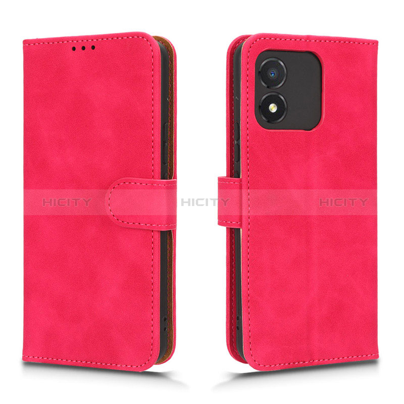 Custodia Portafoglio In Pelle Cover con Supporto L01Z per Huawei Honor X5 Rosa Caldo