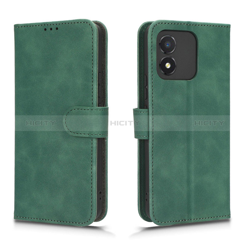 Custodia Portafoglio In Pelle Cover con Supporto L01Z per Huawei Honor X5 Verde