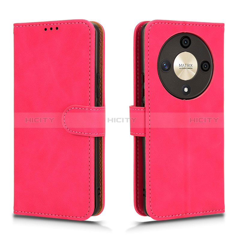 Custodia Portafoglio In Pelle Cover con Supporto L01Z per Huawei Honor X9b 5G Rosa Caldo