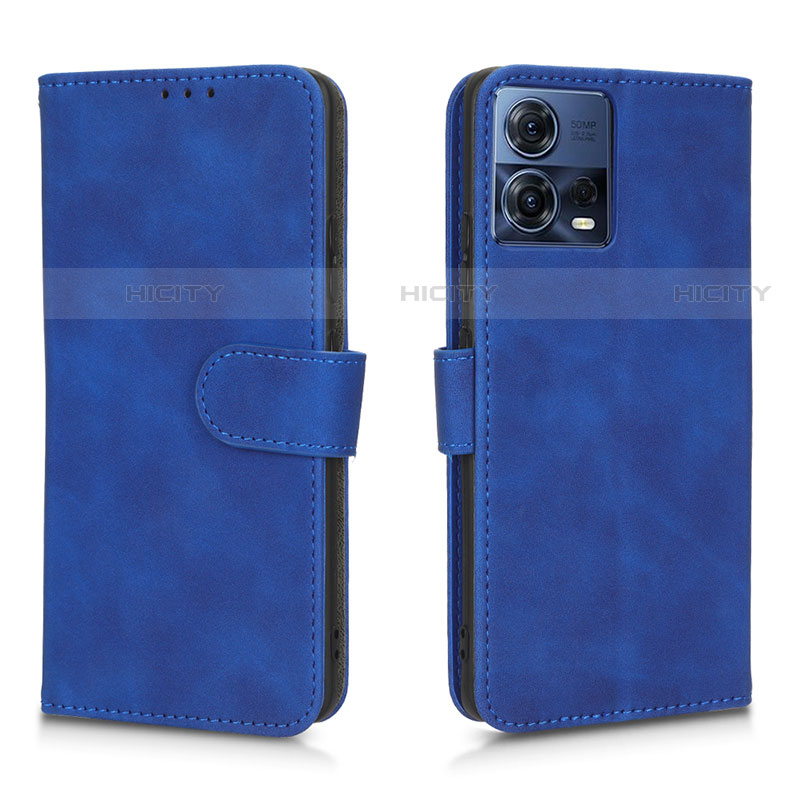 Custodia Portafoglio In Pelle Cover con Supporto L01Z per Motorola Moto Edge S30 Pro 5G Blu