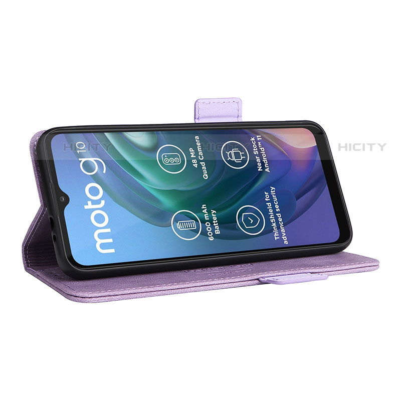 Custodia Portafoglio In Pelle Cover con Supporto L01Z per Motorola Moto G10