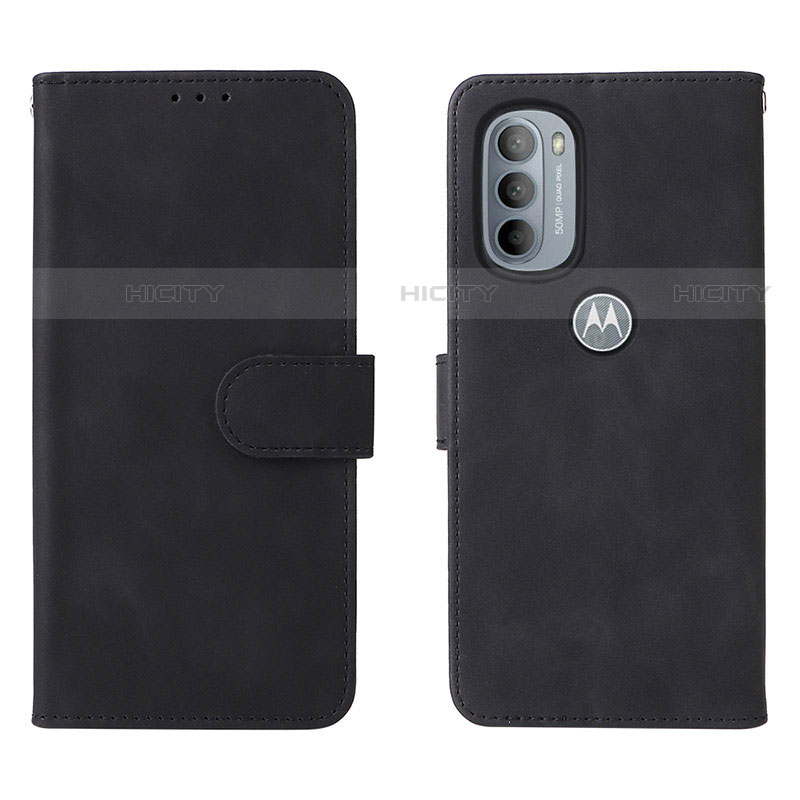 Custodia Portafoglio In Pelle Cover con Supporto L01Z per Motorola Moto G41 Nero
