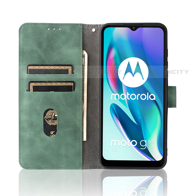Custodia Portafoglio In Pelle Cover con Supporto L01Z per Motorola Moto G50 5G