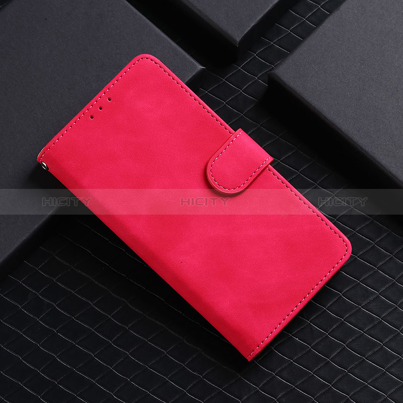 Custodia Portafoglio In Pelle Cover con Supporto L01Z per Nokia C210 Rosa Caldo