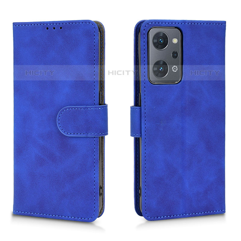 Custodia Portafoglio In Pelle Cover con Supporto L01Z per Oppo Reno7 A Blu