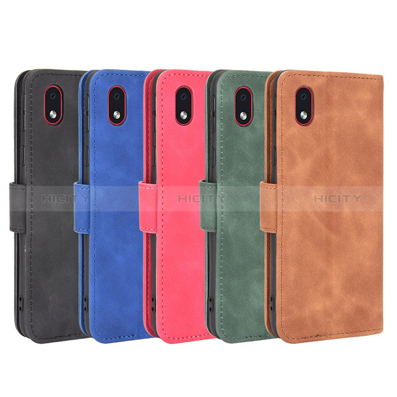 Custodia Portafoglio In Pelle Cover con Supporto L01Z per Samsung Galaxy A01 Core