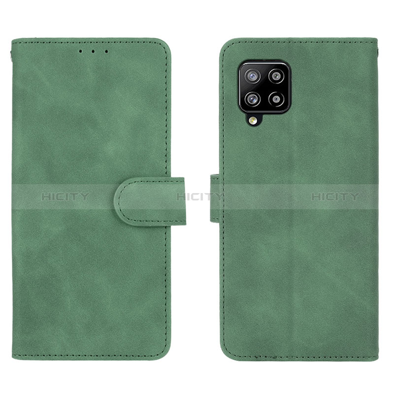 Custodia Portafoglio In Pelle Cover con Supporto L01Z per Samsung Galaxy A42 5G Verde