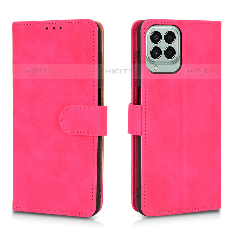 Custodia Portafoglio In Pelle Cover con Supporto L01Z per Samsung Galaxy M33 5G Rosa Caldo