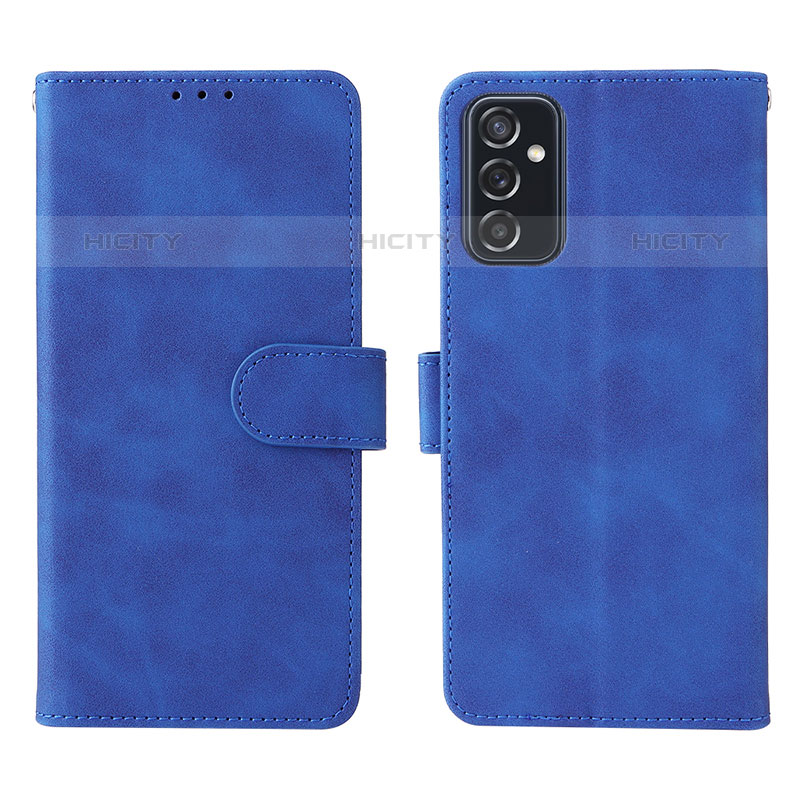 Custodia Portafoglio In Pelle Cover con Supporto L01Z per Samsung Galaxy M52 5G Blu