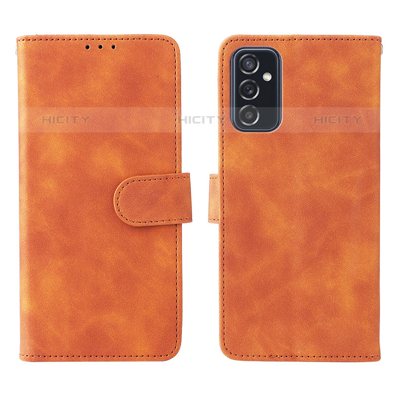 Custodia Portafoglio In Pelle Cover con Supporto L01Z per Samsung Galaxy M52 5G Marrone